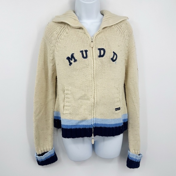 Mudd Jackets & Blazers - Mudd Sweaters Vintage Y2K Sweater Jacket Size XL Juniors Early 2000s Streetwear
